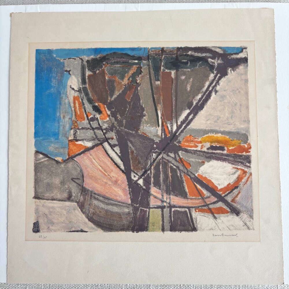 Francois Baron Renouard Signed Lithograph